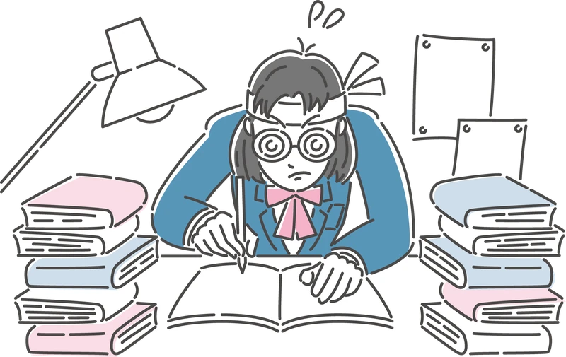 振り回される勉強のイメージ